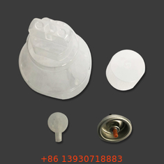 Valvola di spruzzatura dell'ossigeno del cappuccio di spruzzatura dell'ossigeno dell'aerosol di plastica durevole con l'ugello