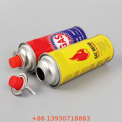 Valvola aerosol per fornello a gas butano con cappuccio rosso per picnic, campeggio e cottura su tavolo