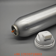 Attuatore metallico per valvola di schiuma da barba in banda stagnata da 1 pollice per bombole aerosol chimiche in metallo