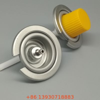 Valvola per cartuccia di gas butano in metallo resistente – Valvola di lunga durata per uso intensivo.