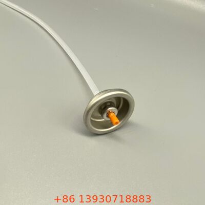 Valvola spray aerosol per shampoo secco progettata per l'erogazione di particelle fini