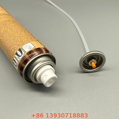 Valvola spray aerosol con ugello a nebbia ultra-fine per prestazioni senza residui e funzionamento a 360 gradi shampoo secco