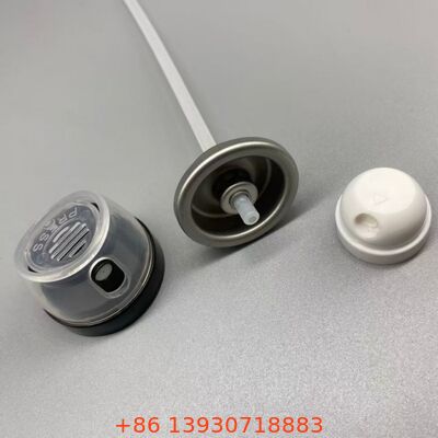 Valvola di spruzzatura del corpo a deodorante a prova di perdite e resistente agli intasamenti con tecnologia di distribuzione a 360 ° e adatta universalmente alle lattine di alluminio standard