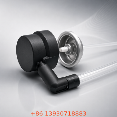 Valvola di gonfiaggio per pneumatici in ottone resistente alla corrosione con design ad alto flusso e connettore a scatto per barattoli di sigillante