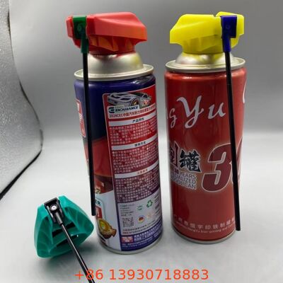 Attuatore a trigger pieghevole in aerosol premium con meccanismo di blocco a prova di perdita, tubo di estensione integrato e ugello di spruzzo a doppia azione