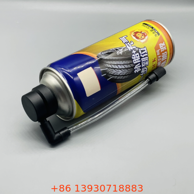 Valvola di gonfiaggio per pneumatici aerosol da un pollice con struttura in banda stagnata e personalizzazione OEM per la cura dell'autoveicolo