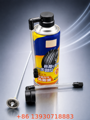 Valvola di distribuzione dell'aerosol da un pollice e assemblaggio dell'attuatore con costruzione in latta e personalizzazione OEM per la riparazione degli pneumatici