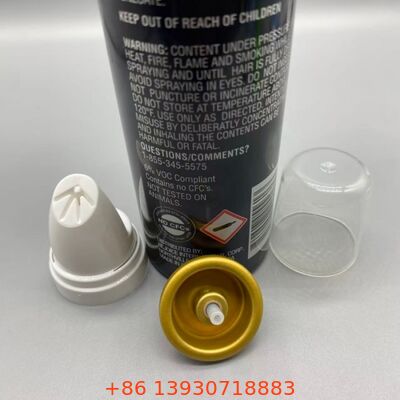 Valvola aerosol per mousse capelli inversa con alluminio resistente alla corrosione e funzionalità a 360 gradi