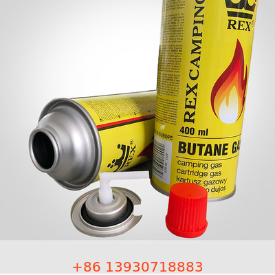 Valvola del gas butano da 25,4 mm con custodia in POM per bomboletta di latta aerosol vuota