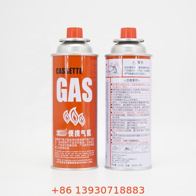 Valvola 223g del forno a gas da campeggio del butano dell'OEM da un pollice con la copertura rossa per la bomboletta di cottura dell'aerosol