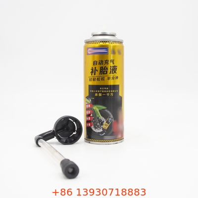 Gonfiatore di pneumatici per aerosol di personalizzazione per la ricopertura dei pneumatici mediante spray di colla
