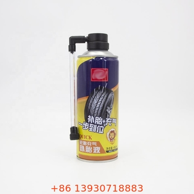 Gonfiatore di pneumatici per aerosol di personalizzazione per la ricopertura dei pneumatici mediante spray di colla