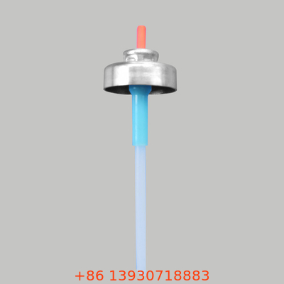 Valvola aerosol dosata per deodorante da 20 mm con attuatore a forma di L