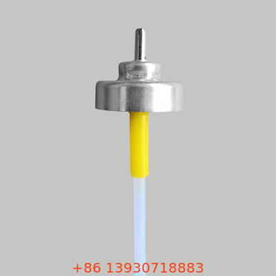 Valvola aerosol dosata per deodorante da 20 mm con attuatore a forma di L