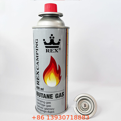 Forma diritta all'aperto della parete di Mini Portable Butane Gas Canister 65mm