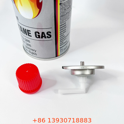 Valvola di campeggio portatile del materiale di riempimento del butano della valvola a gas dell'OEM con il gambo speciale