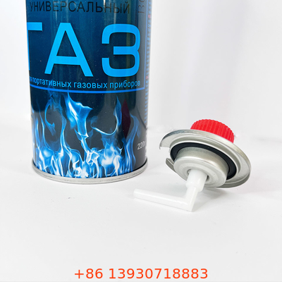 Forma diritta all'aperto della parete di Mini Portable Butane Gas Canister 65mm