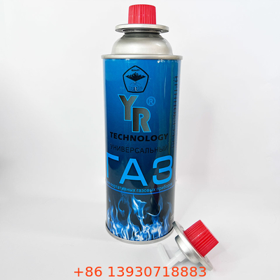 bottiglia di gas di campeggio del butano Tin Empty 227g del butano di 0.20mm della cartuccia spessa del gas