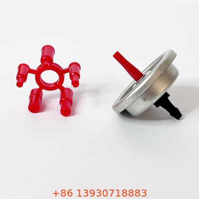 Portatile più leggero della valvola del materiale di riempimento dell'anti butano rosso di corrosione con la tazza del montaggio della latta