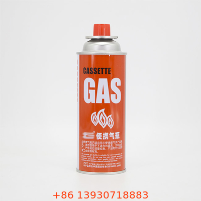 CMYK che stampa la bombola di gas riutilizzabile del butano per capacità della stufa di campeggio 400ml