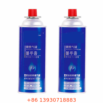 Peso di campeggio riutilizzabile del diametro 220g di capacità 65mm della bottiglia di gas del barbecue 400ml