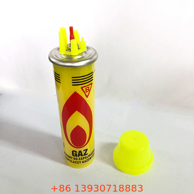 Ricarica più leggera del gas del butano di dimensione compatta 80ml per la cucina ed il BARBECUE della torcia