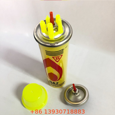 la scatola metallica delle bottiglie di gas della stufa di campeggio del butano 80ml riempie Eco amichevole