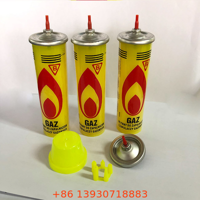 non ricarica più leggera gialla del gas del butano di fuga per illuminazione della candela