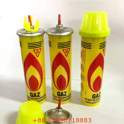 non ricarica più leggera gialla del gas del butano di fuga per illuminazione della candela