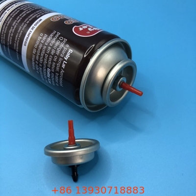Valvola di riempimento di accenditore di gas in plastica/metallo Tazza e guarnizione di stagno laccato trasparente