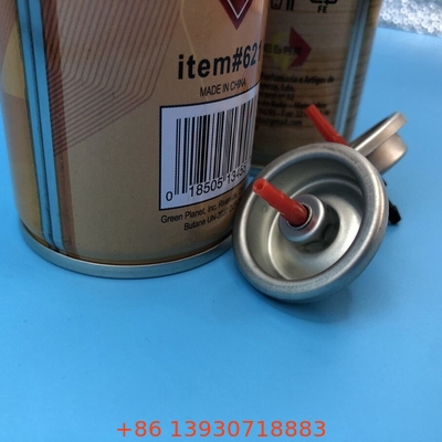 Valvola di riempimento per accendini a gas di metallo e plastica con guarnizione esterna Buna