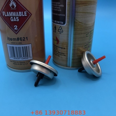 Valvola di riempimento del gas più leggero Butano Valvola di riempimento del gas più leggero con entrambi i lati trasparente di latta laccata di un pollice
