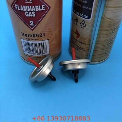 Valvola di riempimento del gas più leggero Butano Valvola di riempimento del gas più leggero con entrambi i lati trasparente di latta laccata di un pollice
