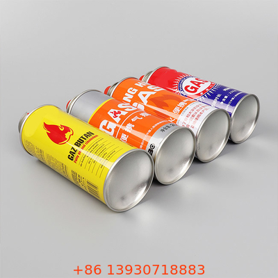 65 X 158 mm Cartuccia di gas di butano Cartuccia di gas di butano Logo personalizzato
