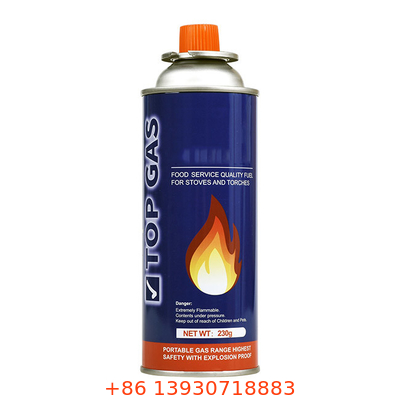 Vaso a gas di butano con 220 g e 227 g di capacità 65 x 158 mm per applicazioni industriali