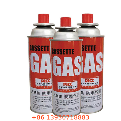 Cisterna di gas di butano di latta 65 x 158 mm