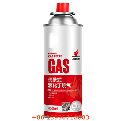 Cisterna di gas di butano di latta 65 x 158 mm