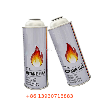 Canister di gas di butano in latta per vaso caldo con logo personalizzato