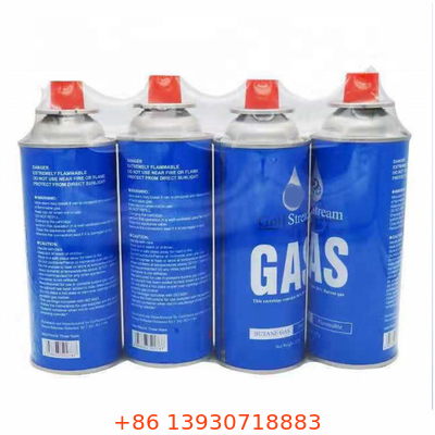 CMYK 4 Colore e colore Panton Butano vaso di gas con disegno a parete dritta