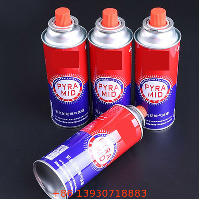 Canister di gas di butano in latta per vaso caldo con logo personalizzato