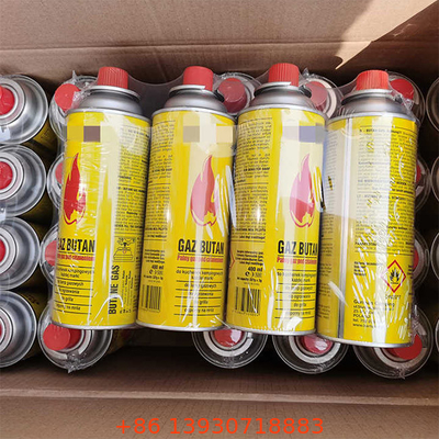 Vaso di gas di butano resistente con logo personalizzato e costruzione in latta