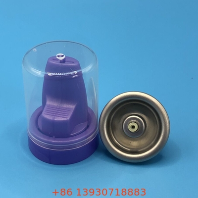 Valvola di mousse per capelli in aerosol invertito in alluminio dorato per applicazioni precise