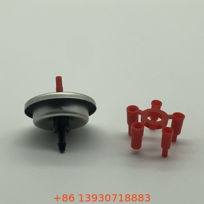 Valvola a gas di butano di plastica rossa per riempimento universale di accendini