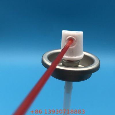 Valvola aerosol per pulitore carburatore con getto concentrato ad alta pressione, costruzione resistente agli agenti chimici e funzionamento a 360 gradi