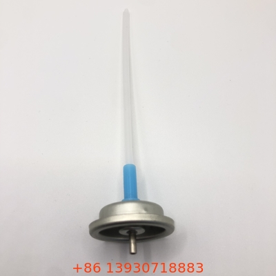 Valvola aerosol a misura di alte prestazioni con finitura argento per una pressione da 2-4 bar