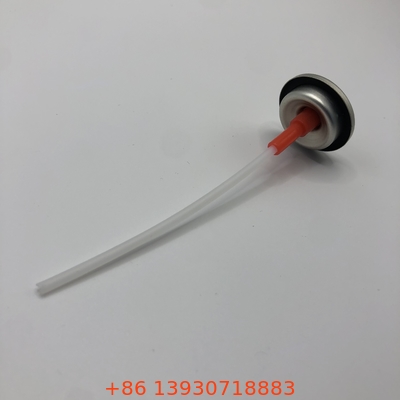 Valvola aerosol a misura di alte prestazioni con finitura argento per una pressione da 2-4 bar