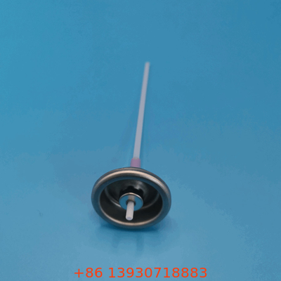 Valvola aerosol argento misurata con attuatore a pulsante per 0,1-0,2 Ml/s