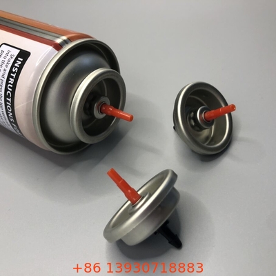 Valvola di riempimento del gas ricaricabile con fusto di gas di butano di plastica Colore rosso