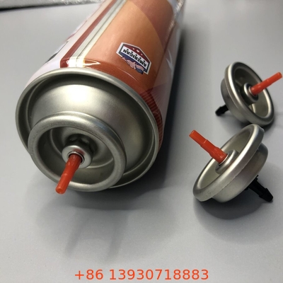 Valvola di riempimento per lampade a gas a coppa da entrambi i lati per riempimento universale di lampade a gas a butano