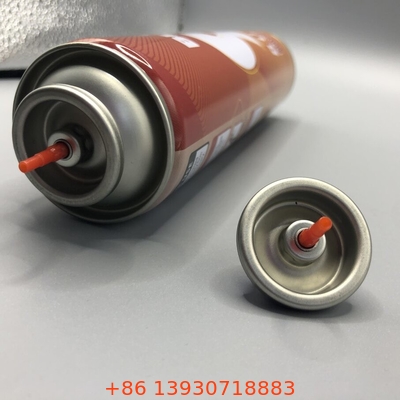 Valvola di riempimento per accensioni a gas per alloggiamento inverso con tazza di montaggio ricaricabile da entrambi i lati e latta laccata trasparente